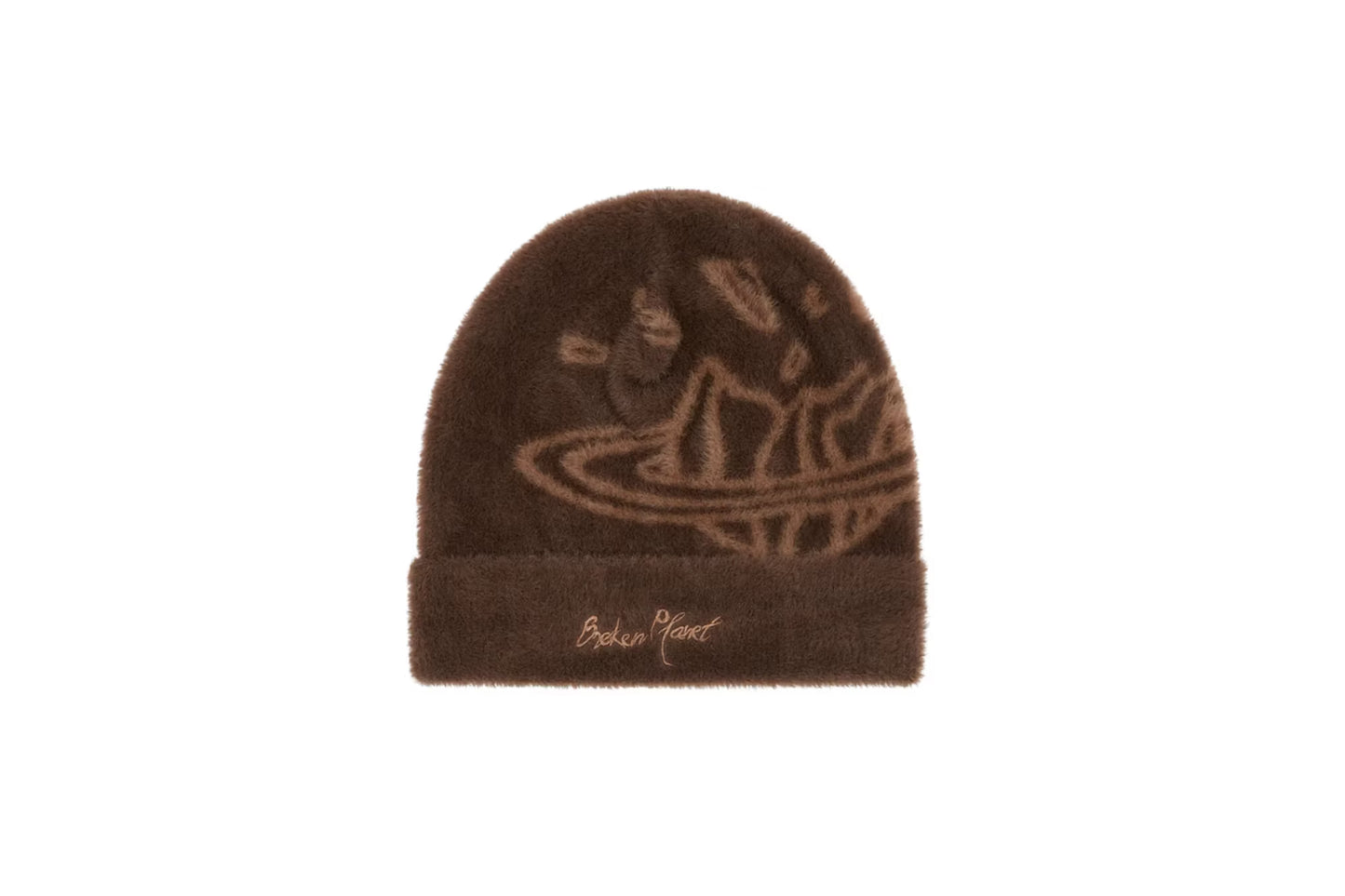 Broken Planet Fuzzy Brown Beanie