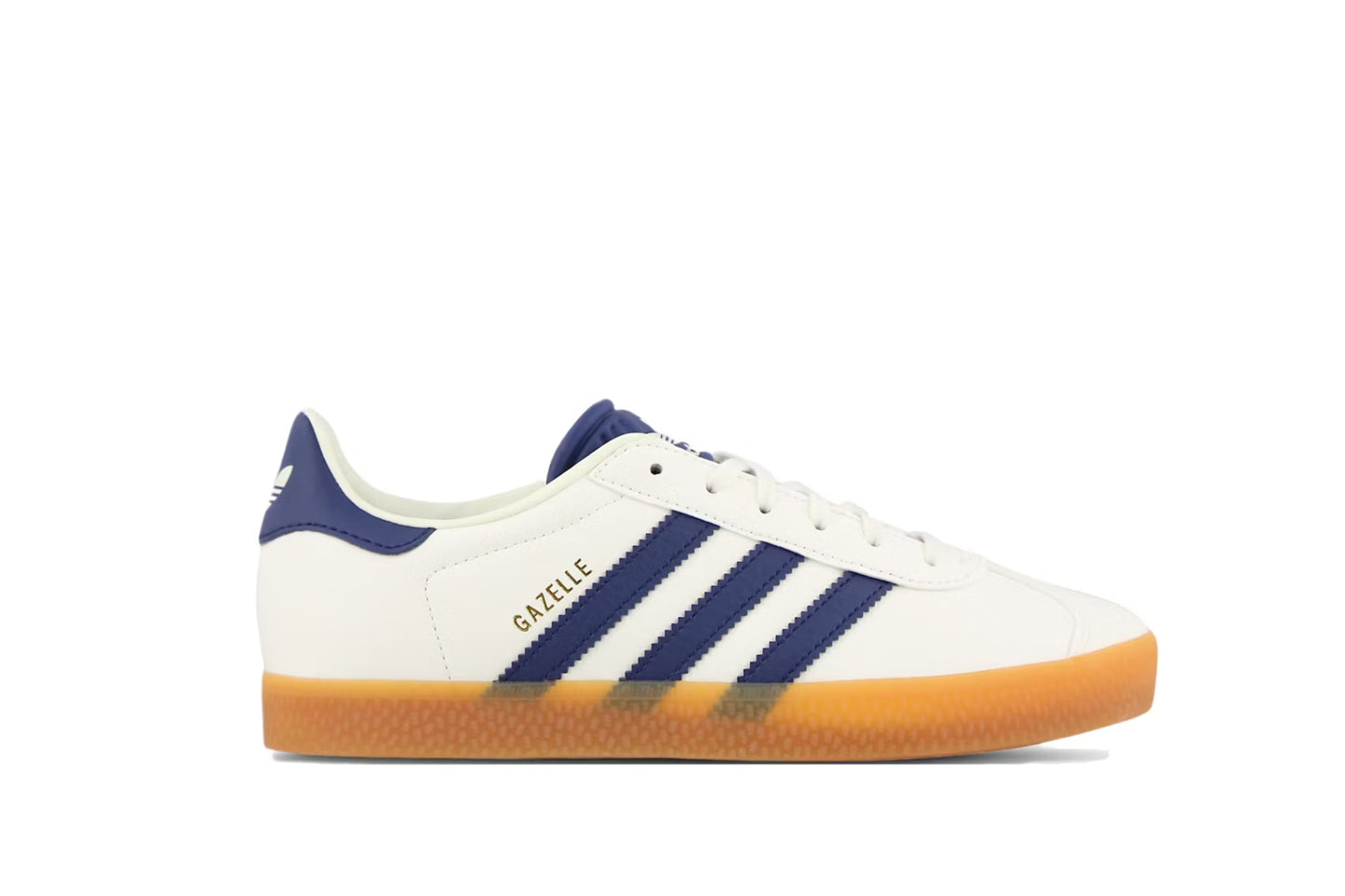 adidas Gazelle Off White Dark Blue (Grade School)