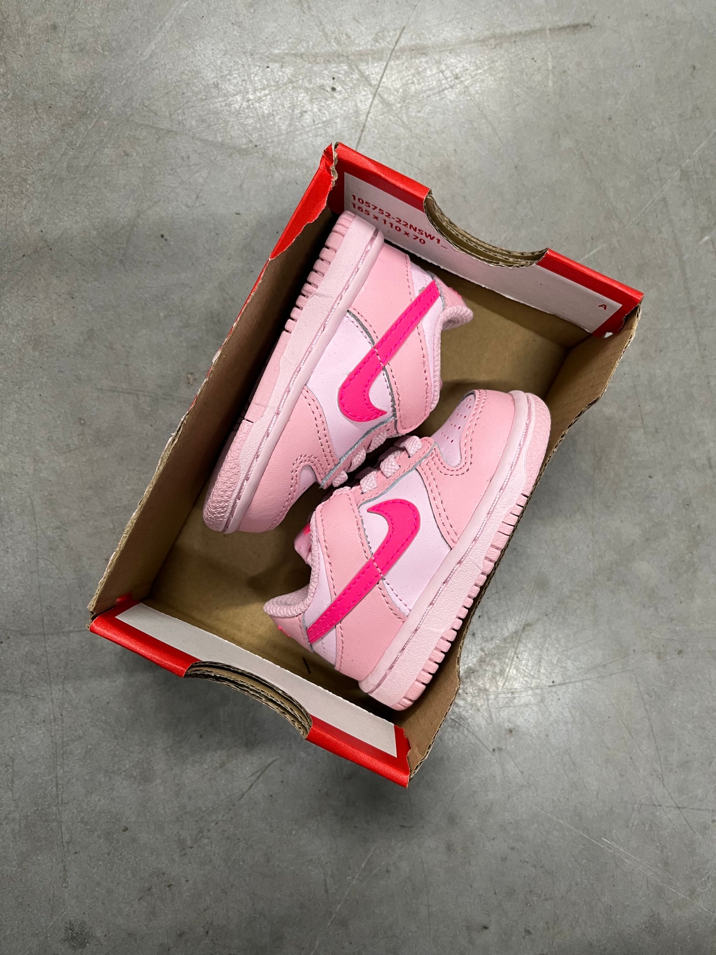 Nike Dunk Low Triple Pink (Toddler)