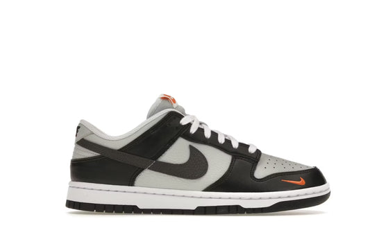 Nike Dunk Low Black Total Orange Mini Swoosh