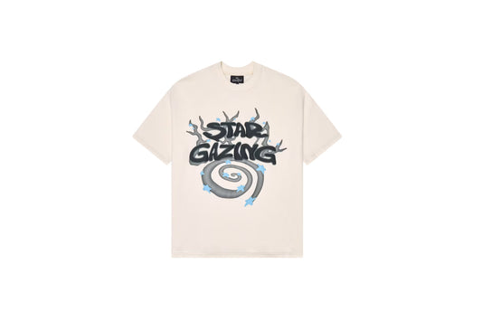 Broken Planet Star Gazing T-Shirt Vanilla White