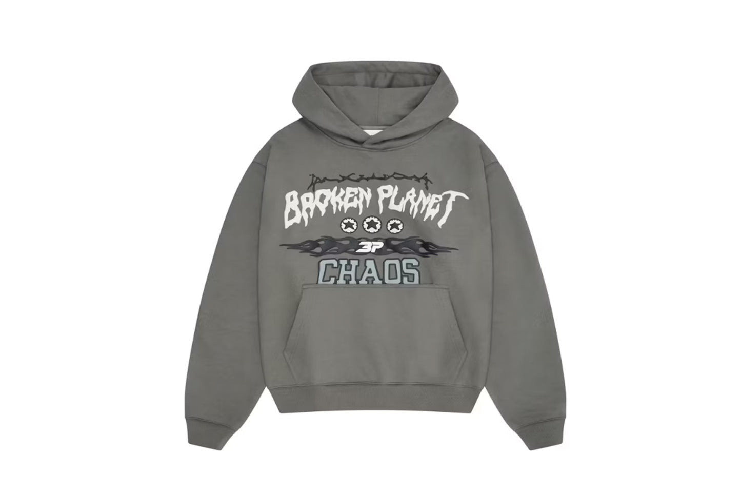 Broken Planet Chaos Hoodie Gunmetal Grey