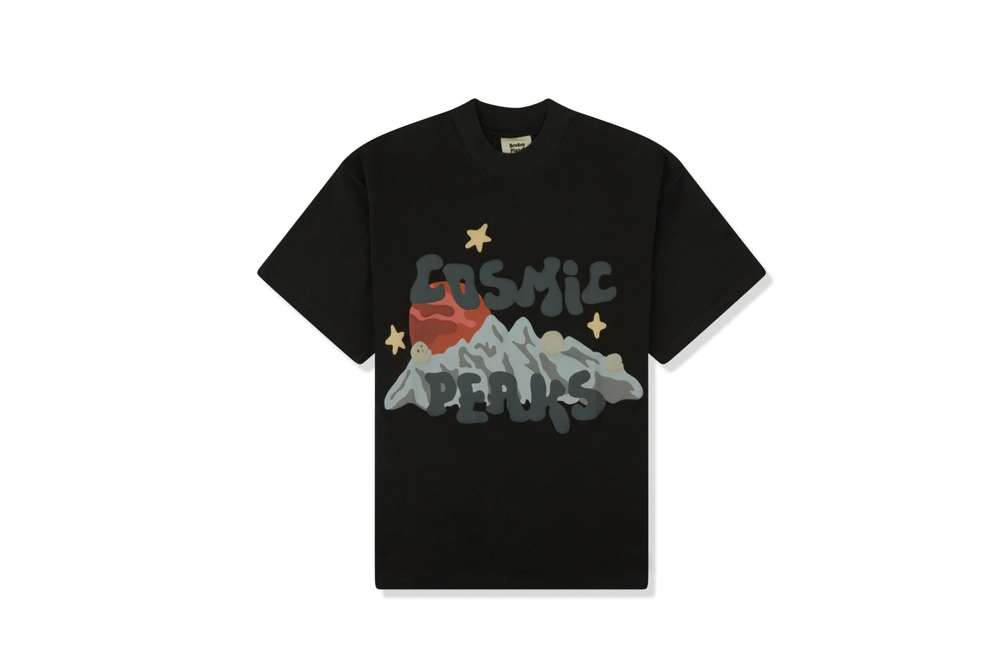 Broken Planet Cosmic Peaks T-Shirt Soot Black