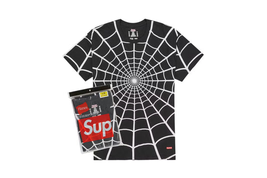 Supreme Hanes Spider-Man Tagless Tees (2 Pack) Black