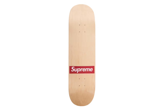 Supreme Routed Box Logo Skateboard Deck Natural