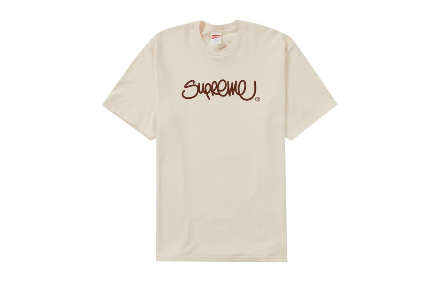 Supreme Handstyle Tee Natural