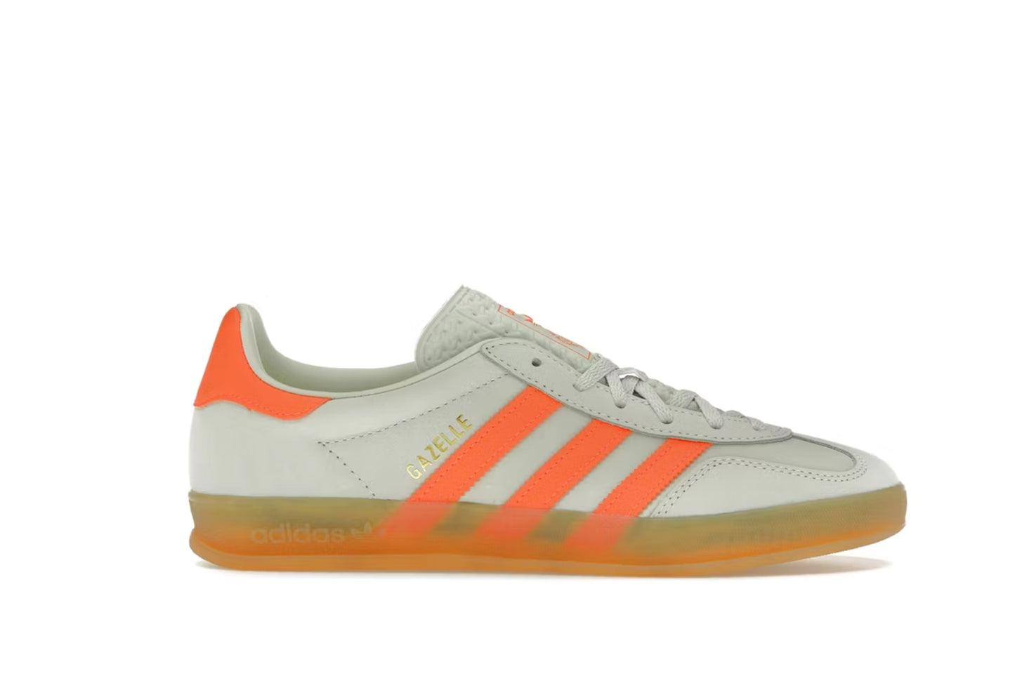 adidas Gazelle Indoor Linen Green Solar Orange (Women's)