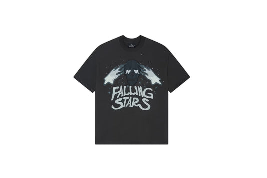 Broken Planet Falling Stars T-Shirt Soot Black