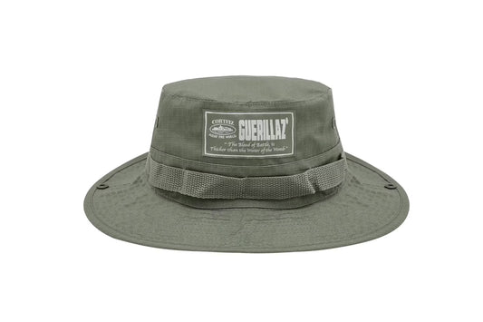 Corteiz Guerillaz Bucket Hat Tonal Khaki