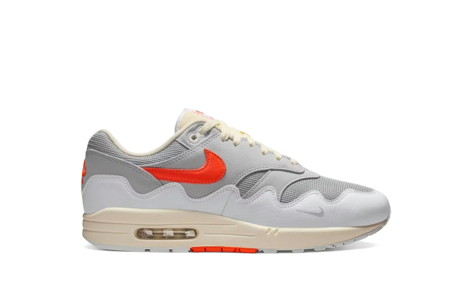 Nike Air Max 1 Patta Waves White Hyper Crimson (With Bracelet)