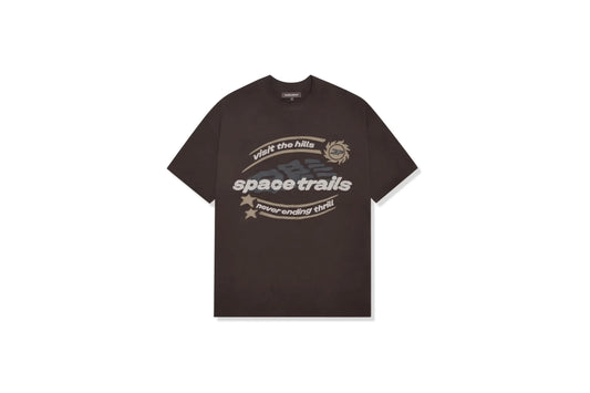 Broken Planet Space Trails T-Shirt Mocha Brown