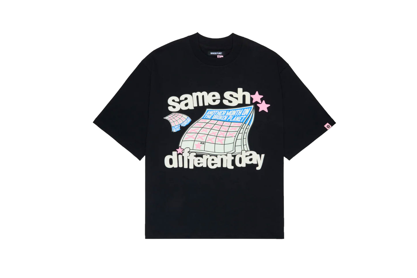 Broken Planet Different Day T-Shirt Midnight Black