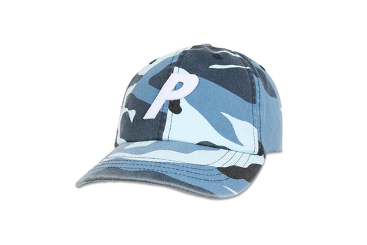 Palace P 6-Panel Washed Navy Camo