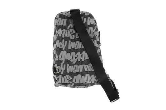 Supreme Fat Tip Jacquard Denim Sling Bag Black