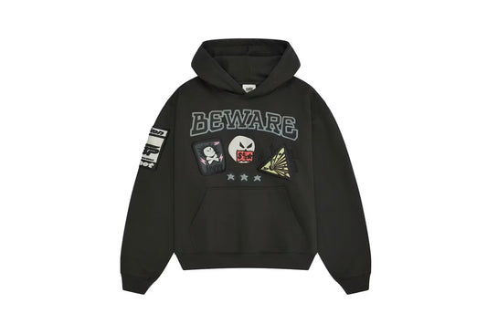 Broken Planet Beware Hoodie Black