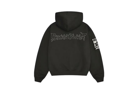 Broken Planet Beware Hoodie Black