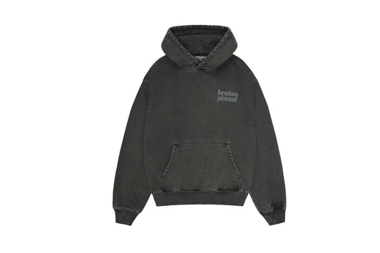 Broken Planet Basics Hoodie Washed Soot Black