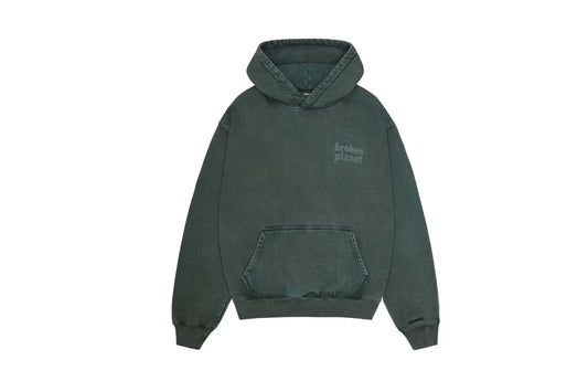 Broken Planet Basics Hoodie Washed Emerald Green