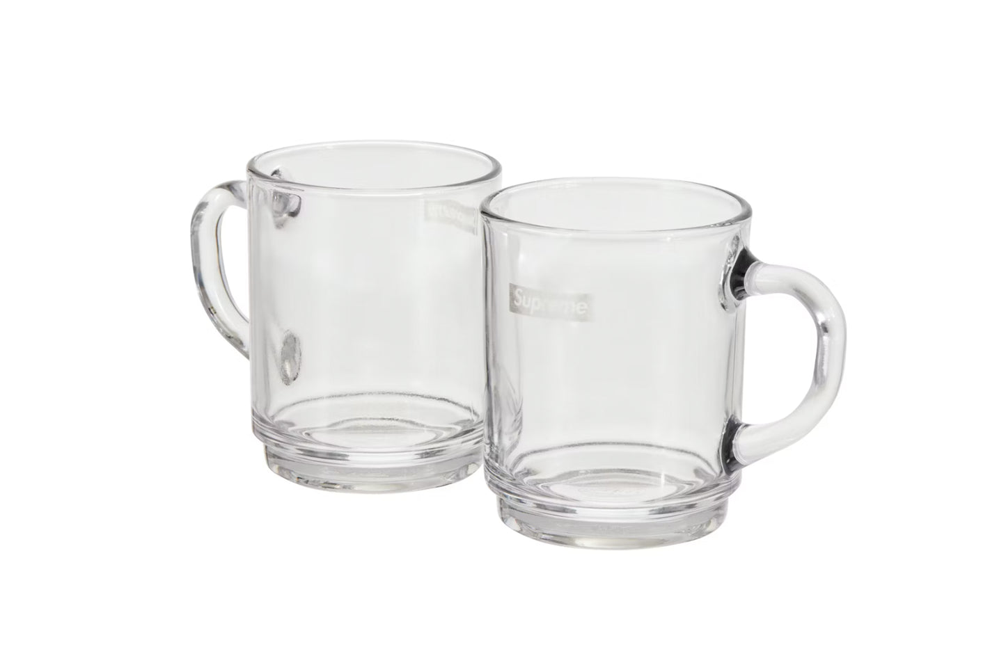 Supreme Duralex Glass Mugs (Set of 6) Clear