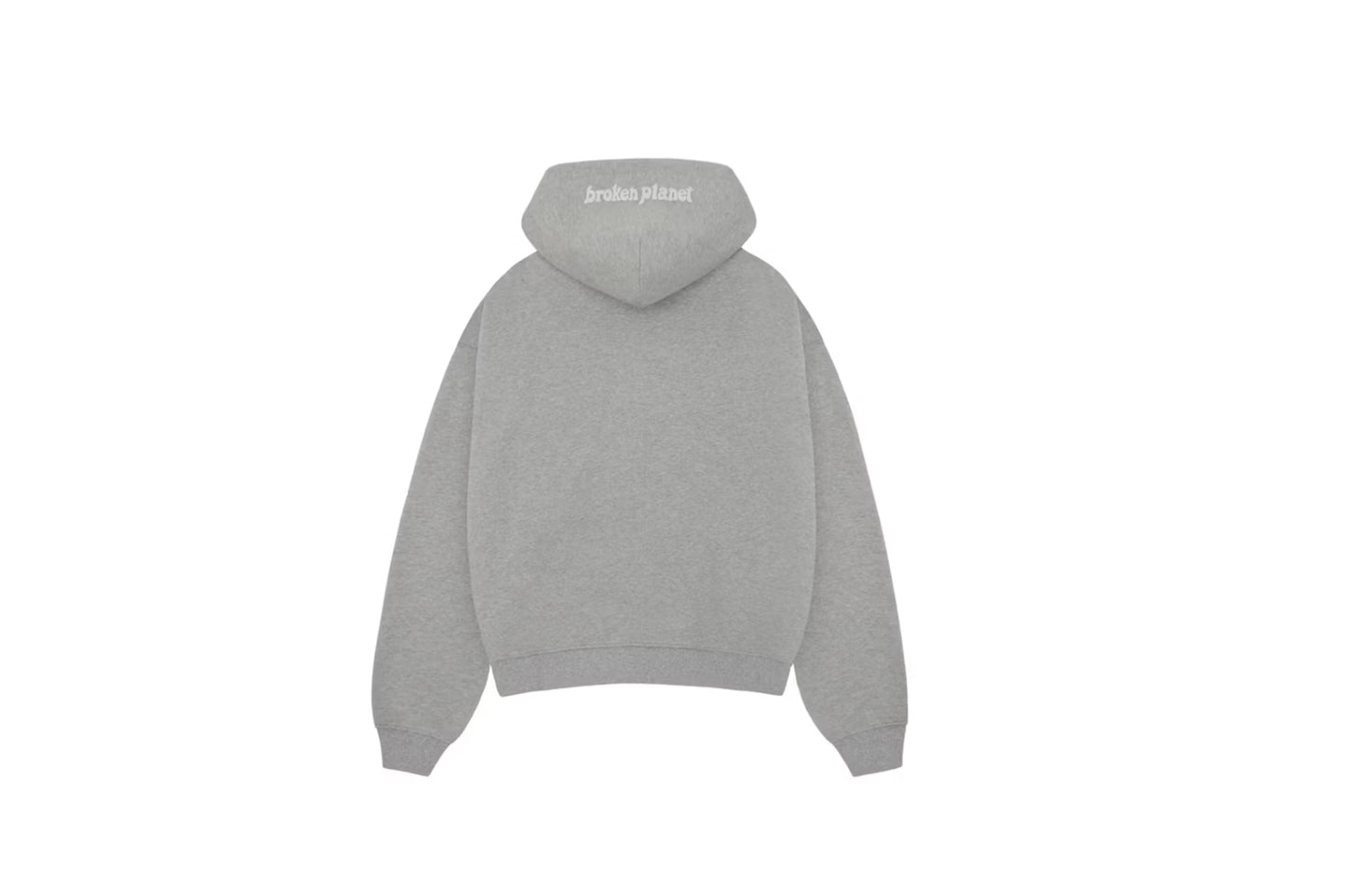 Broken Planet Zip Up Hoodie Heather Grey