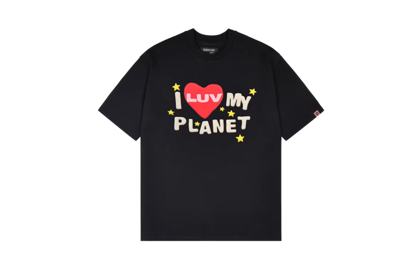 Broken Planet Luv My Planet T-shirt Midnight Black