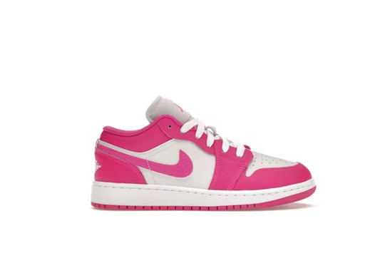 Jordan 1 Low Fire Pink (Grade School)