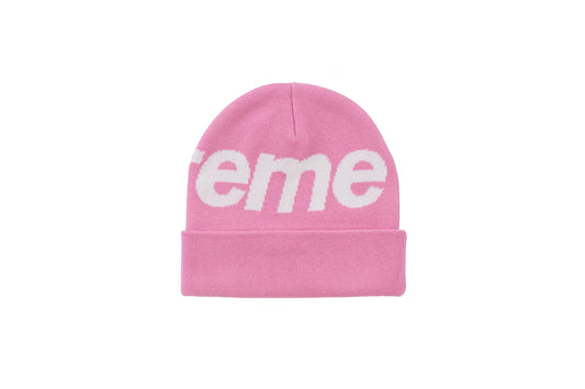 Supreme Big Logo Beanie (FW24) Pink