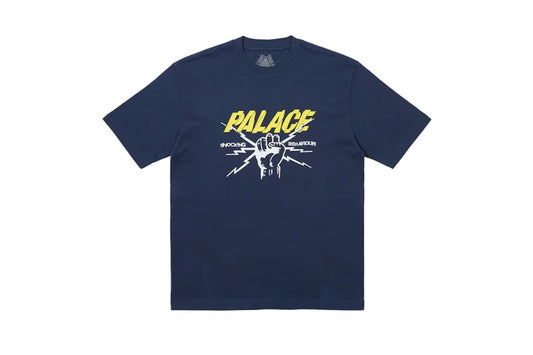 Palace Shocking Behaviour Tee Navy