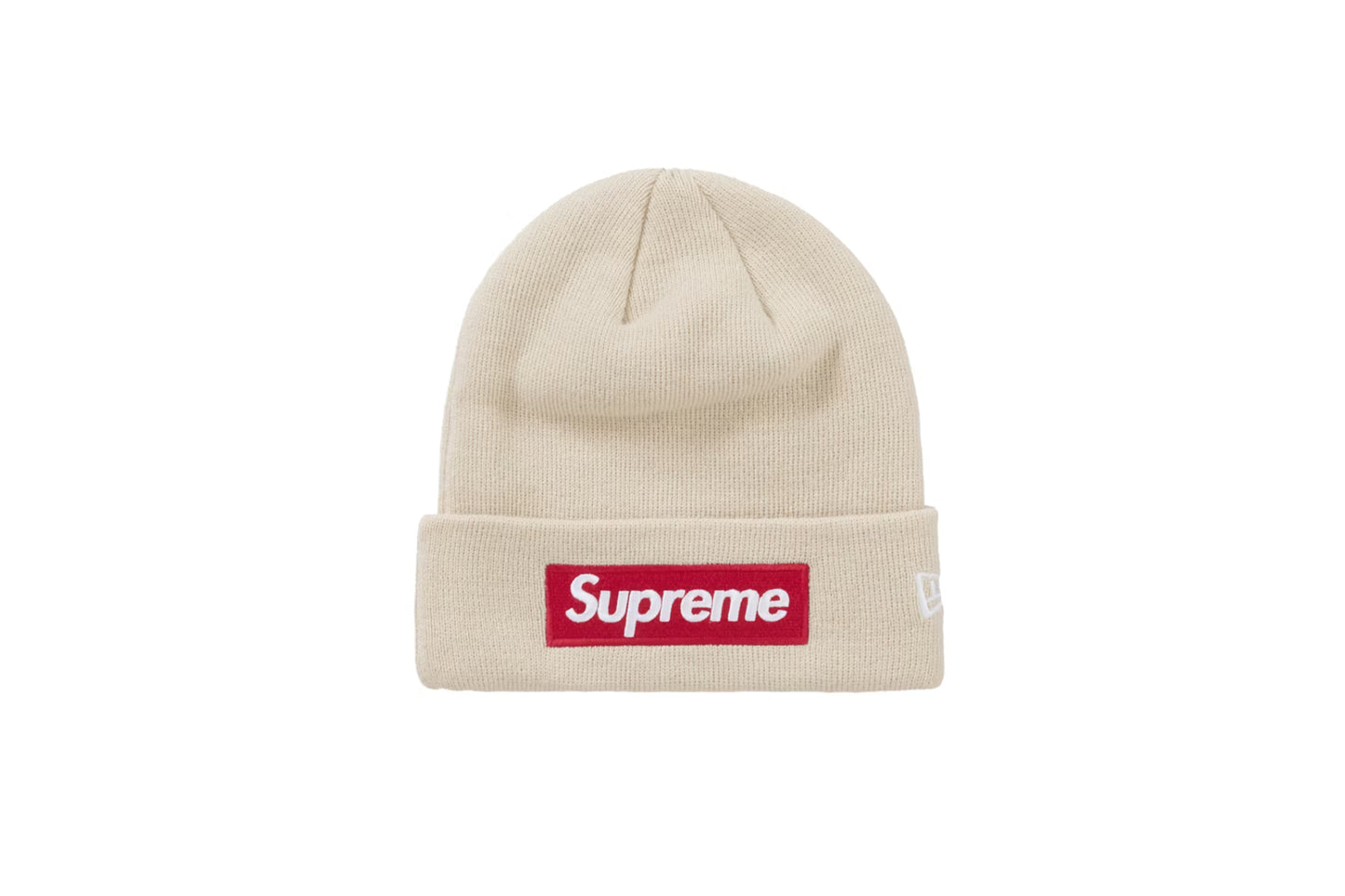 Supreme New Era Box Logo Beanie (FW24) Stone