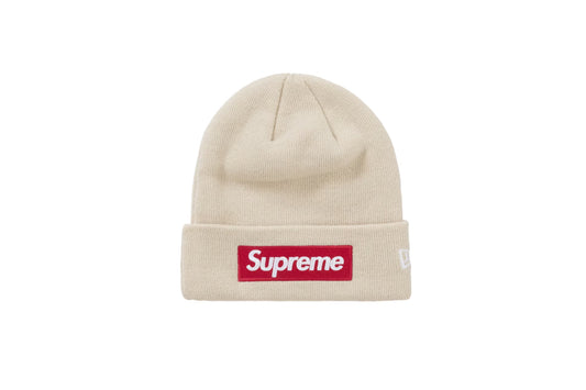 Supreme New Era Box Logo Beanie (FW24) Stone