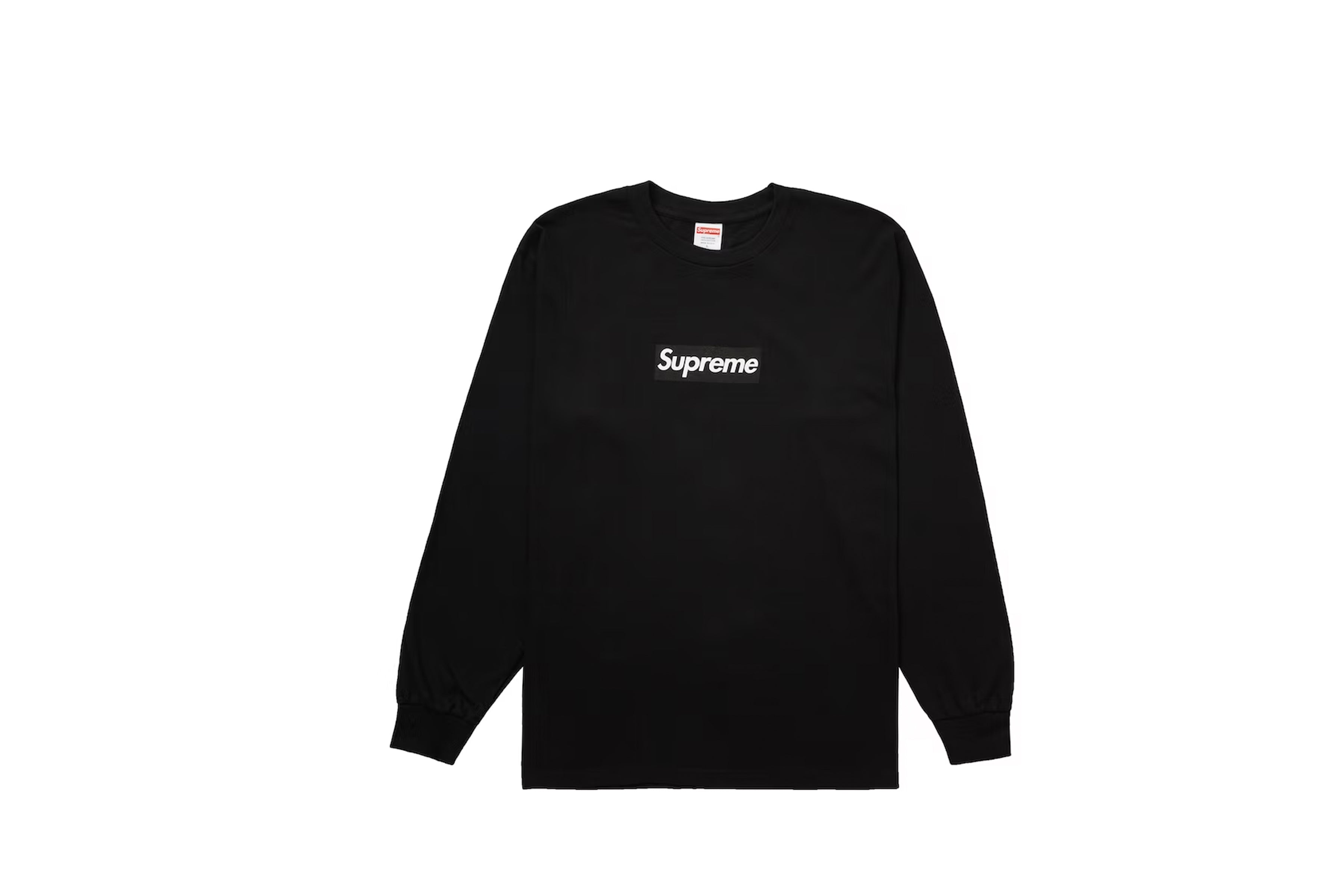Supreme Box Logo L/S Tee Black – AfterStock