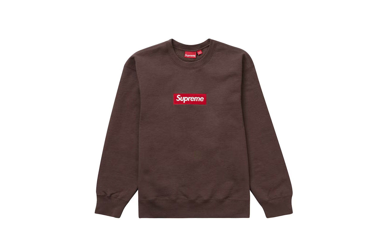 Supreme Box Logo Crewneck Brown