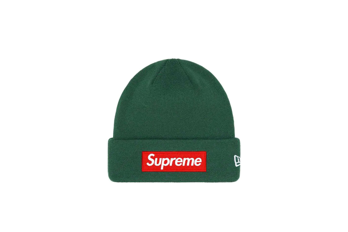 Supreme New Era Box Logo Beanie Dark Pine