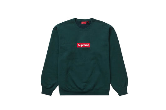 Supreme Box Logo Crewneck Dark Pine