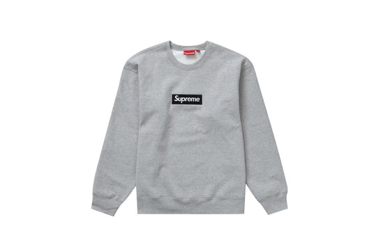 Supreme Box Logo Crewneck Heather Grey