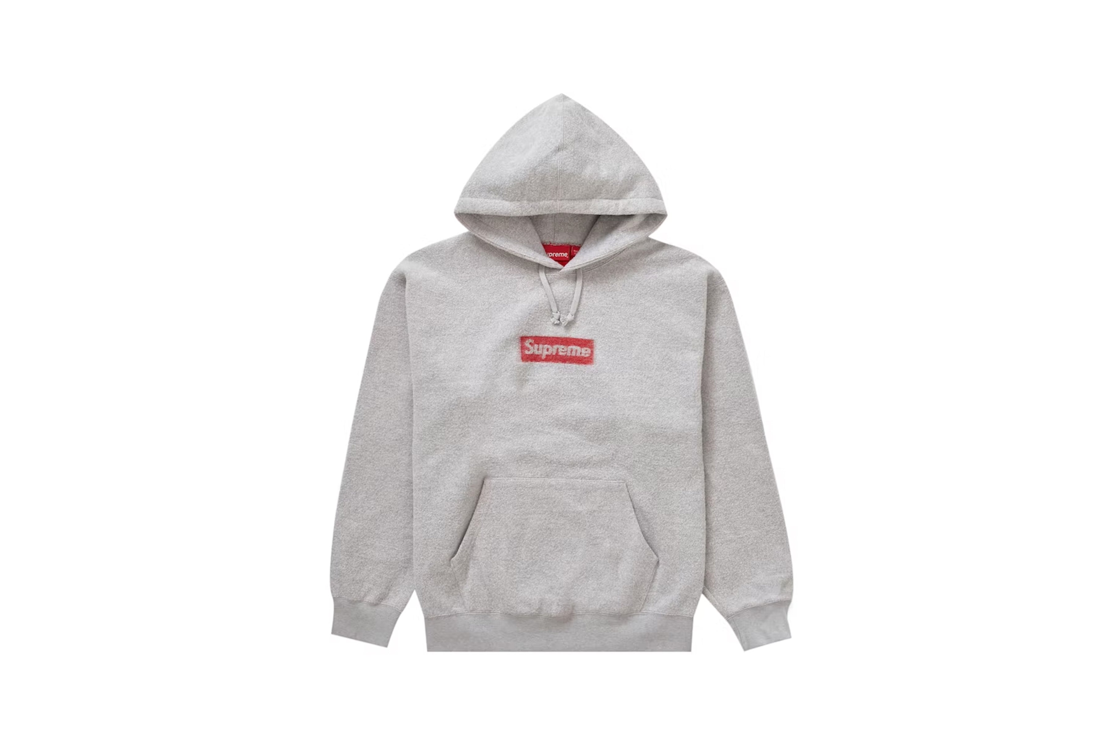 Dark grey supreme outlet hoodie