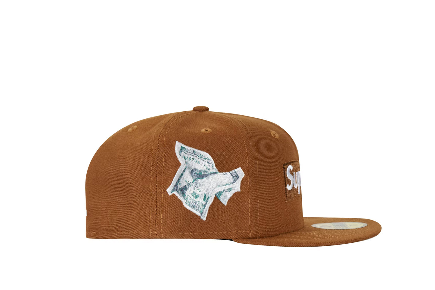 Supreme Money Box Logo New Era Brown